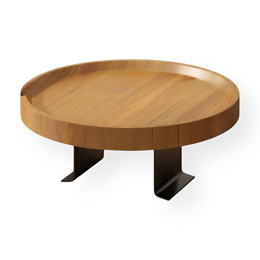 Clip On Sofa Side Table Bamboo Snack Tray Stand