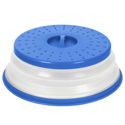 Collapsible Silicone Microwave Splash Cover – Spill-Proof Food Lid for Plates and Bowls