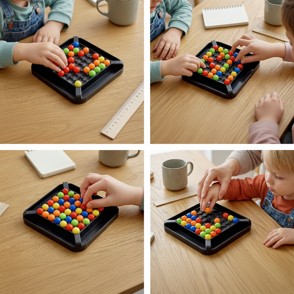 Color Matching Board Game Educational Logic Puzzle for Kids Family