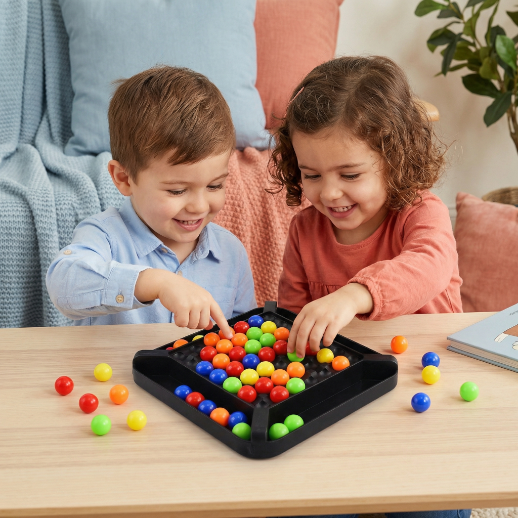 Color Matching Board Game Educational Logic Puzzle for Kids Family
