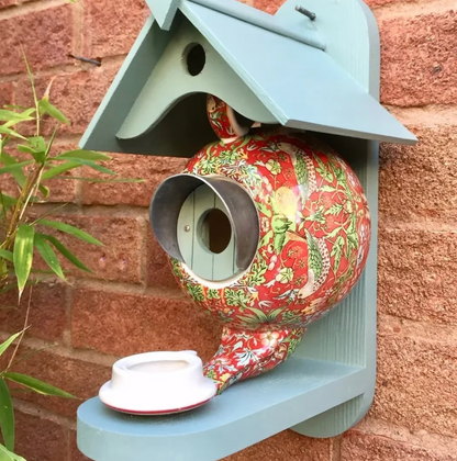 Colourful Bird House Garden Nesting Box Outdoor Bird Shelter