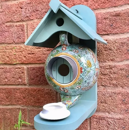 Colourful Bird House Garden Nesting Box Outdoor Bird Shelter