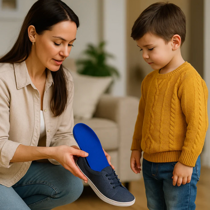 Comfortable Tracking Shoe Insoles with Discreet Holder for Daily Wear