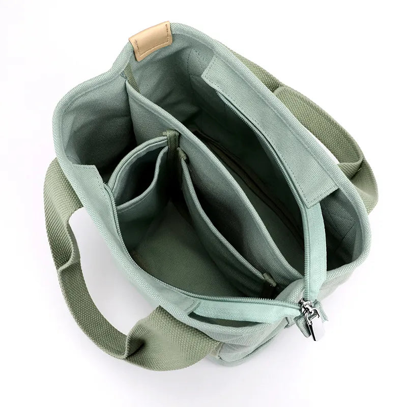 Compact Canvas Crossbody Bag Womens Everyday Shoulder Purse