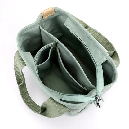 Compact Canvas Crossbody Bag Womens Everyday Shoulder Purse