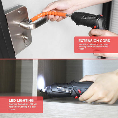 Compact Cordless Drill and Electric Screwdriver Set