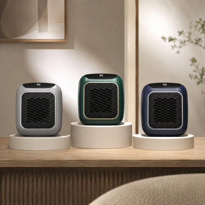 Compact Electric Space Heater with Energy Efficient Heating and Quiet Operation