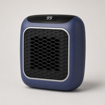 Compact Electric Space Heater with Energy Efficient Heating and Quiet Operation