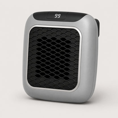 Compact Electric Space Heater with Energy Efficient Heating and Quiet Operation