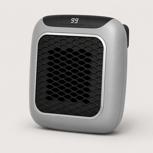 Compact Electric Space Heater with Energy Efficient Heating and Quiet Operation