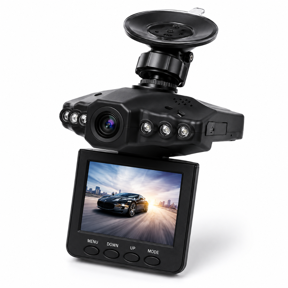 Compact Full HD 4K Dash Camera with Night Vision and 3 Inch Display
