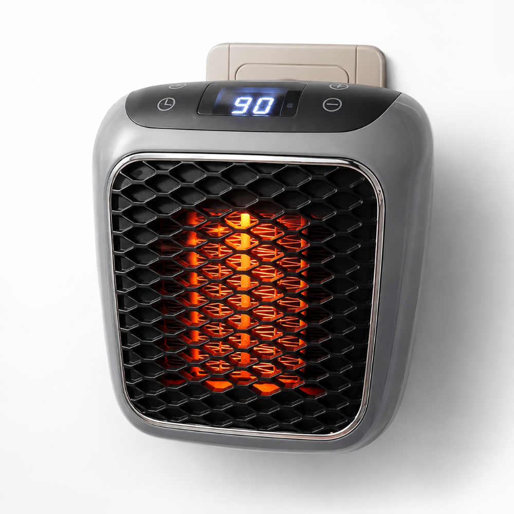 Compact Oscillating Electric Space Heater for Indoor Use