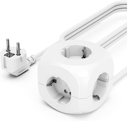 Compact Power Strip Cube Multi Socket Travel Adapter