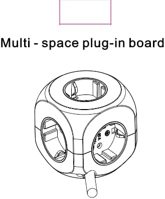Compact Power Strip Cube Multi Socket Travel Adapter