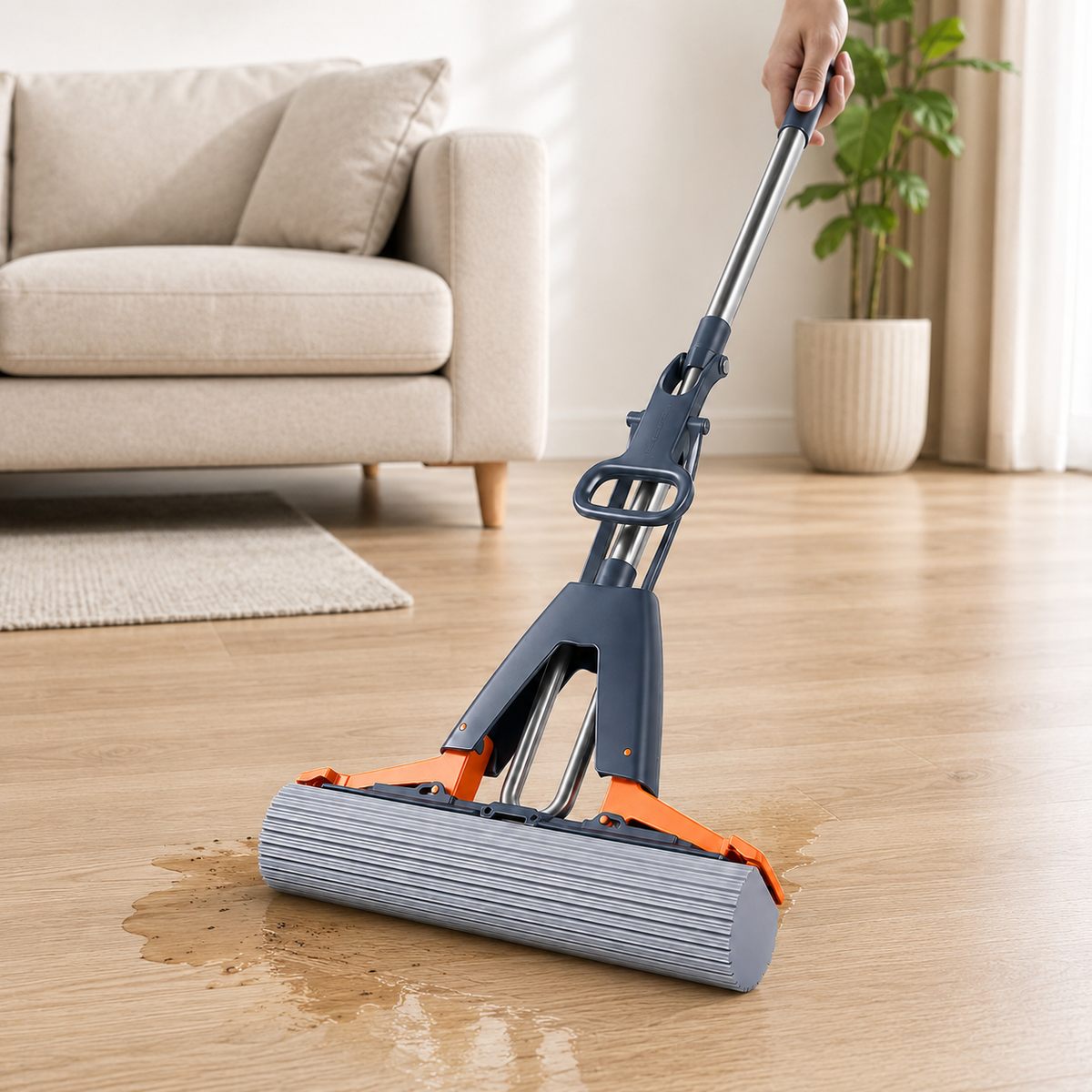 Compact Reusable Cleaning Stick for Corners and Hard-to-Reach Areas with Easy Rinse Design