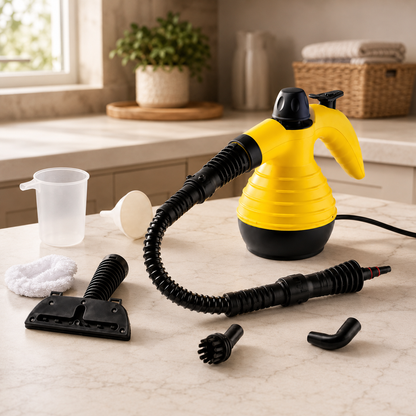 Compact Steam Cleaner for Upholstery, Floors and Kitchen Surfaces