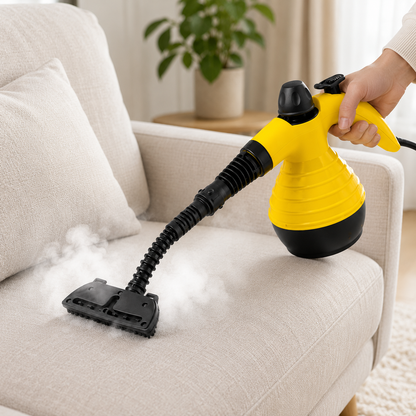 Compact Steam Cleaner for Upholstery, Floors and Kitchen Surfaces