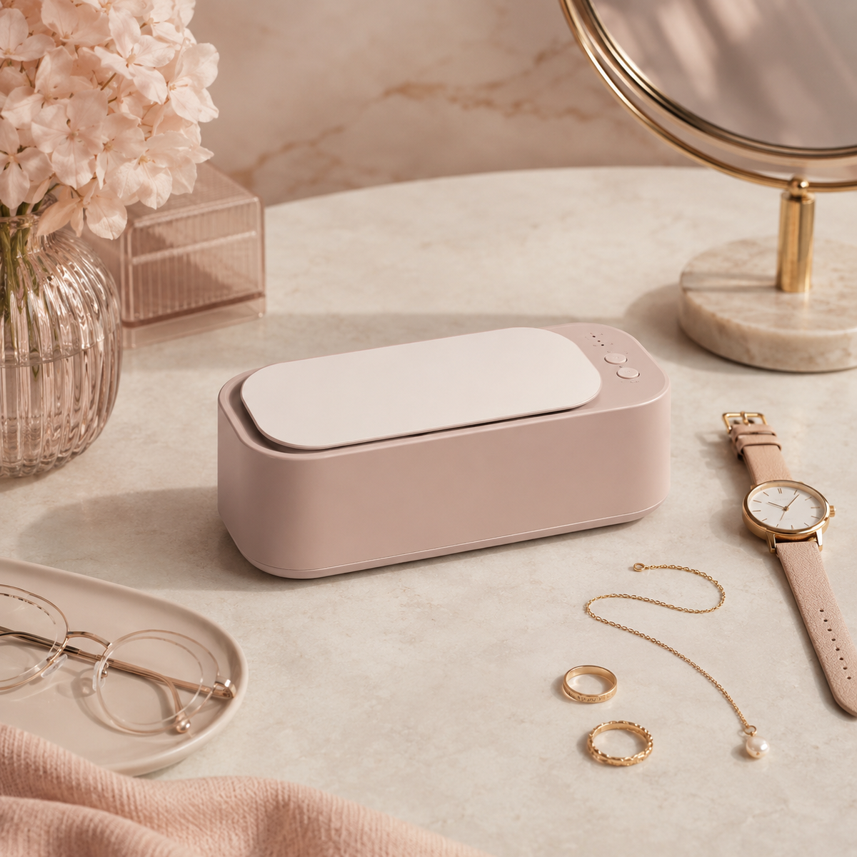 Compact Ultrasonic Cleaner for Jewellery, Watches and Eyeglasses