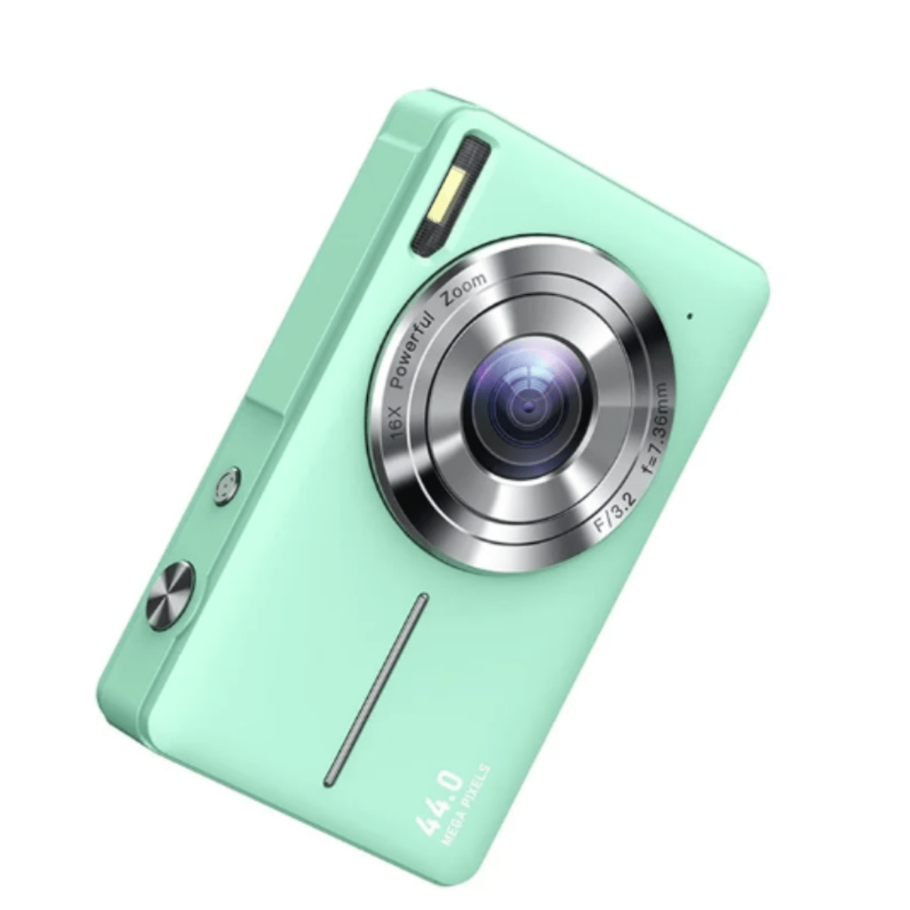 Compact Vintage Style Digital Camera with LCD Screen and 1080P Video