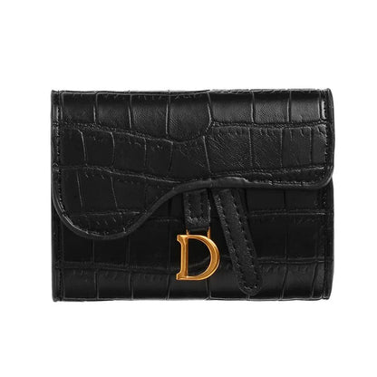 Compact Womens Card Holder Wallet PU Leather Purse