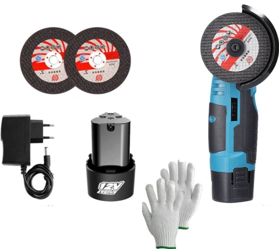 Cordless Angle Grinder Power Tool 19500RPM Portable Cutting Polishing Grinding Machine