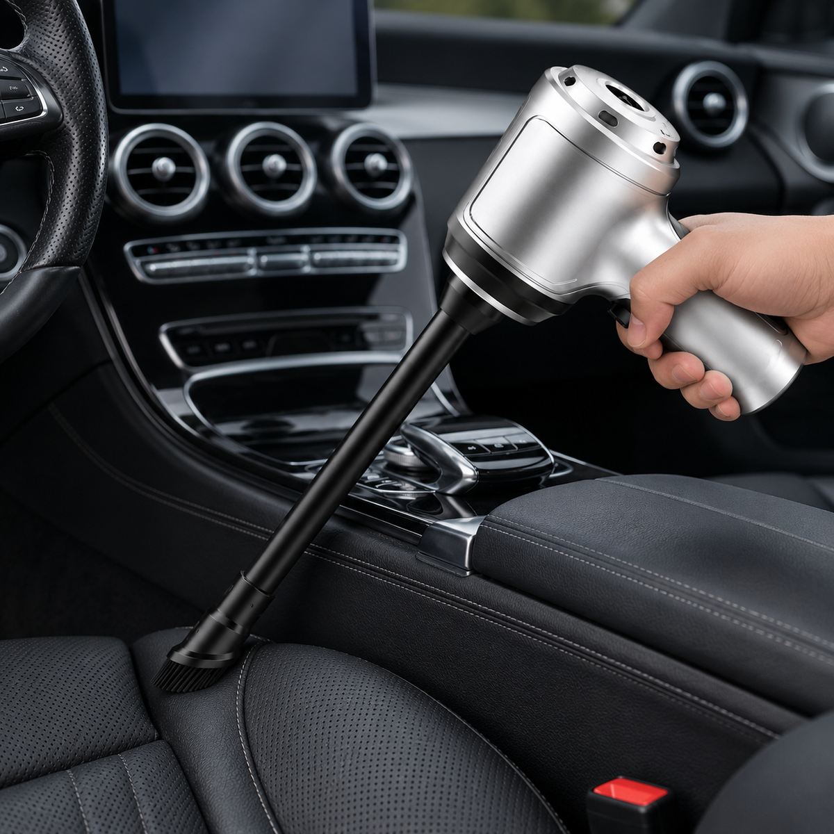 Cordless Car Vacuum with 95,000 Pa Suction, Brushless Motor and Compact Handheld Design