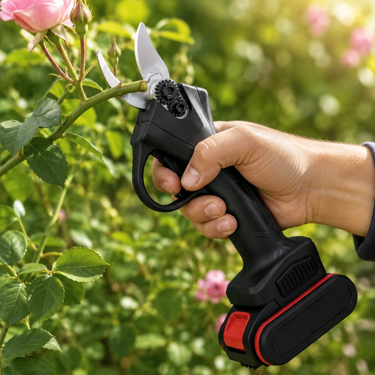 Cordless Electric Pruning Shears with SK5 Steel Blades