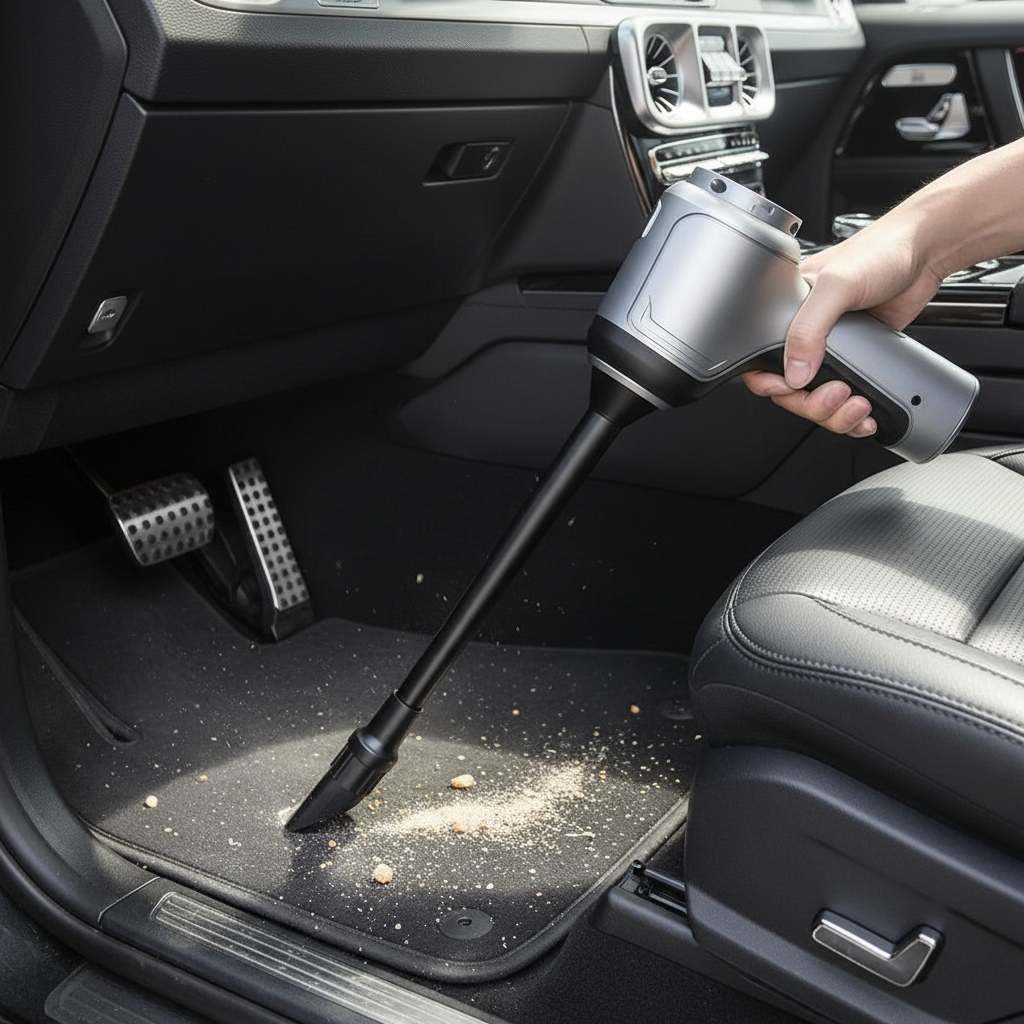 Cordless Handheld Car Vacuum Cleaner Portable Rechargeable Interior Cleaning Tool