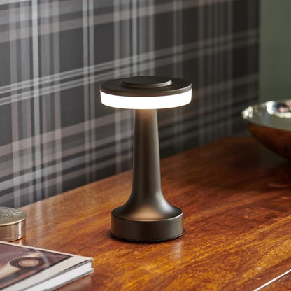 Cordless Metal Table Lamp Rechargeable Dimmable LED Light