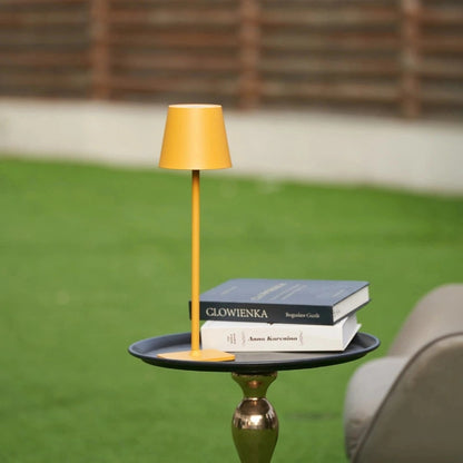 Cordless Metal Table Lamp Touch Dimmable Rechargeable LED
