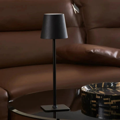 Cordless Metal Table Lamp Touch Dimmable Rechargeable LED