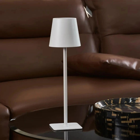 Cordless Metal Table Lamp Touch Dimmable Rechargeable LED
