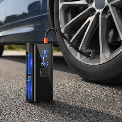 Cordless Portable Air Pump with Auto Shutoff and LCD Display