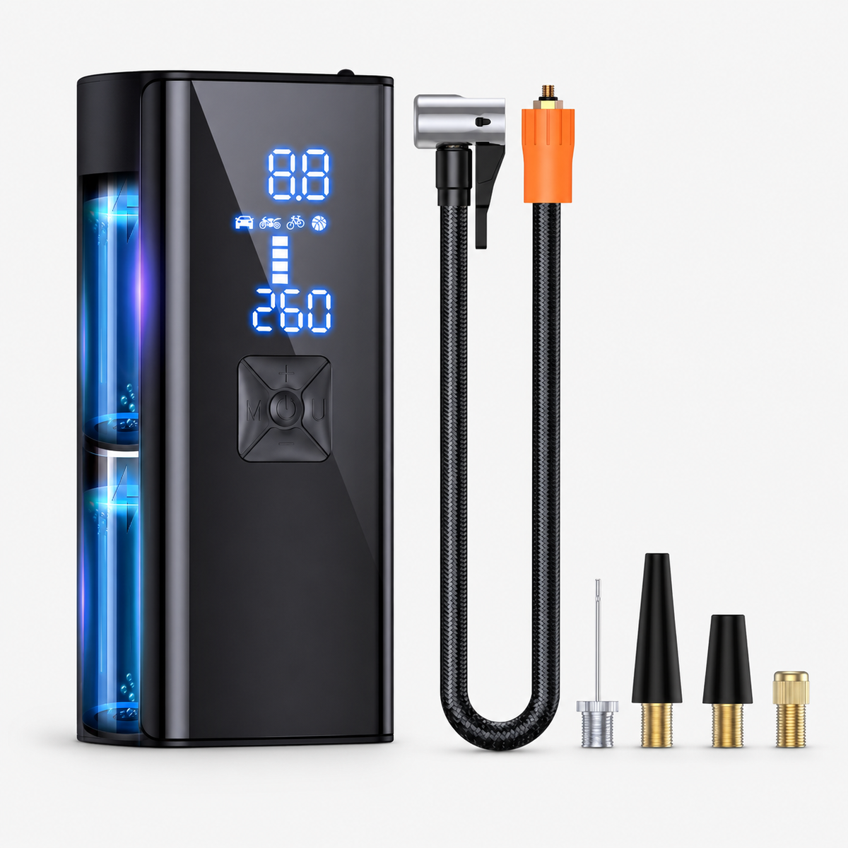 Cordless Portable Air Pump with Auto Shutoff and LCD Display