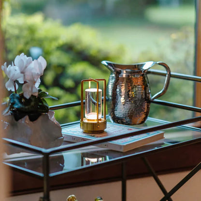 Cordless Rechargeable LED Table Lamp Outdoor Lantern