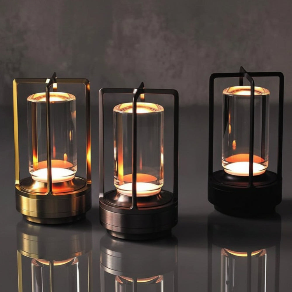 Cordless Rechargeable LED Table Lamp Outdoor Lantern