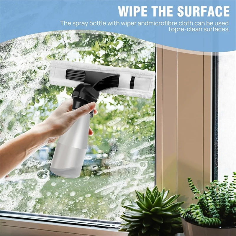 Cordless Window Vacuum Cleaner Streak Free Glass Cleaner