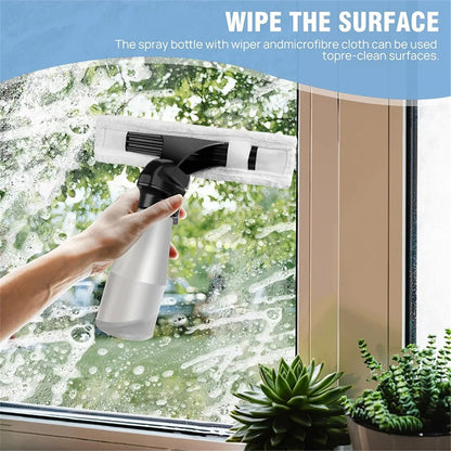 Cordless Window Vacuum Cleaner Streak Free Glass Cleaner