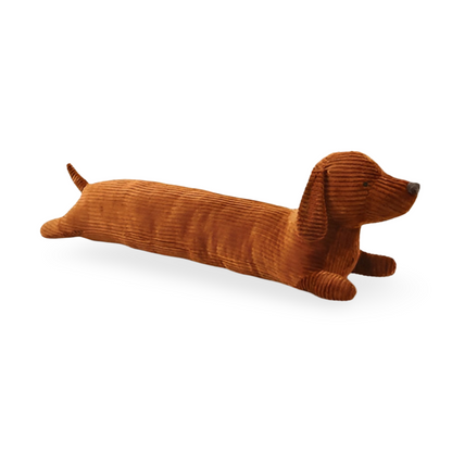 Corduroy Dachshund Plush Pillow Soft Stuffed Cushion Toy