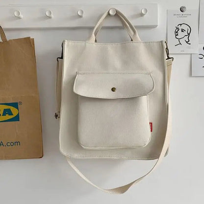 Corduroy Shoulder Bag Adjustable Strap Everyday Tote Bag