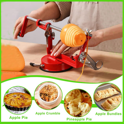 CoreSlicer Apple Peeler & Corer with Suction Base – Efficient Kitchen Tool