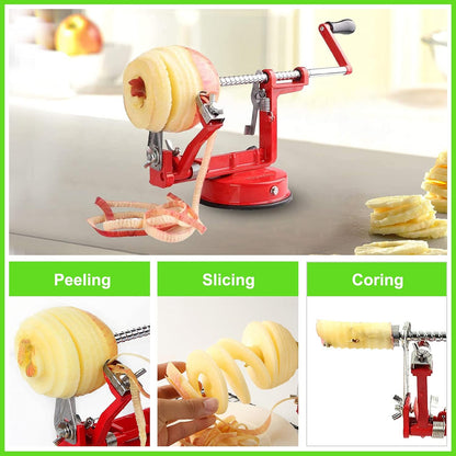 CoreSlicer Apple Peeler & Corer with Suction Base – Efficient Kitchen Tool