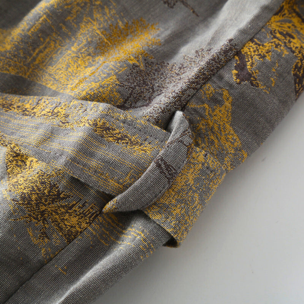 Cotton Kimono Bathrobe Relaxed Fit Lightweight Loungewear