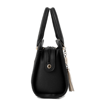 Croc Embossed Shoulder Handbag Elegant PU Leather Purse