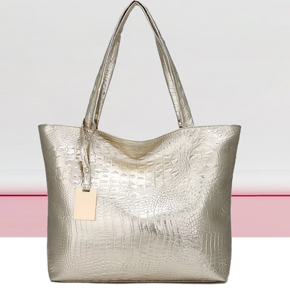 Crocodile Pattern Shoulder Bag Womens Fashion Handbag