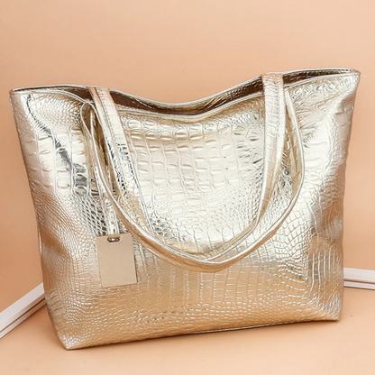 Crocodile Pattern Shoulder Bag Womens Fashion Handbag