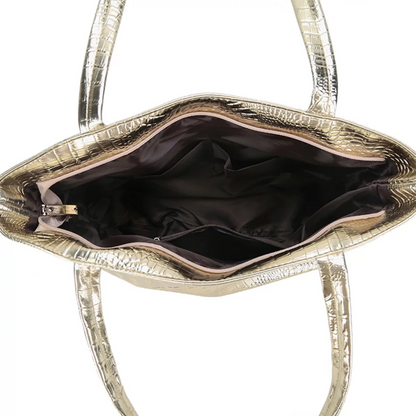 Crocodile Pattern Shoulder Bag Womens Fashion Handbag