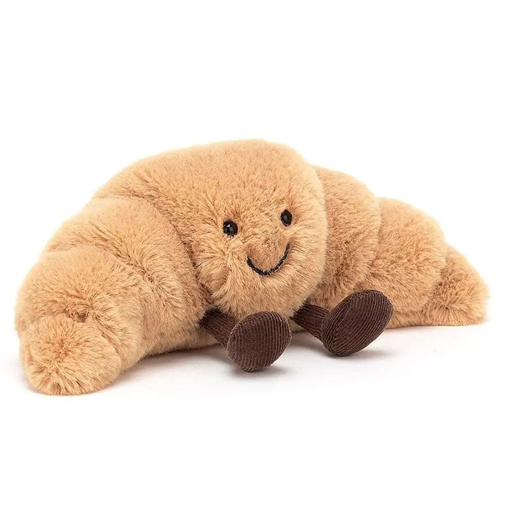 Croissant Plush Pillow Smiling Bread Cushion Soft Toy