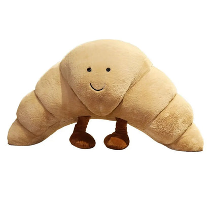 Croissant Plush Pillow Smiling Bread Cushion Soft Toy
