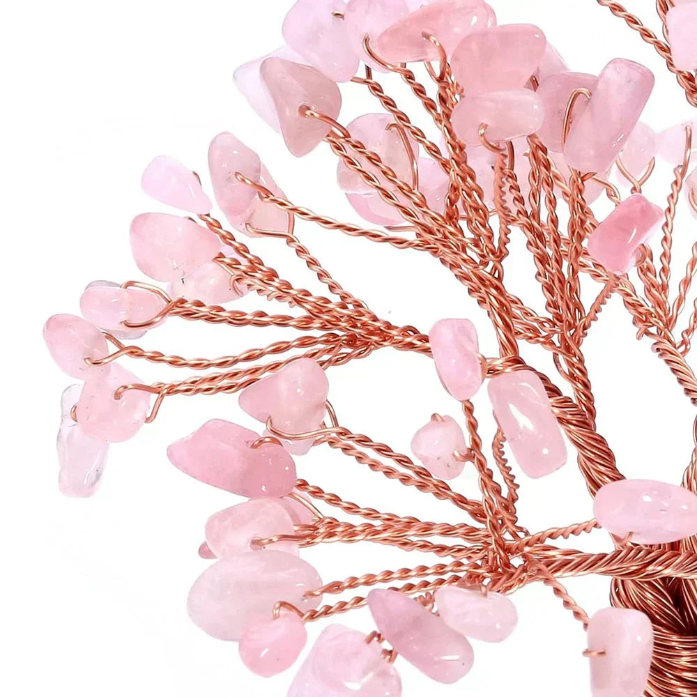 Crystal Bonsai Tree Ornament Feng Shui Gemstone Decor